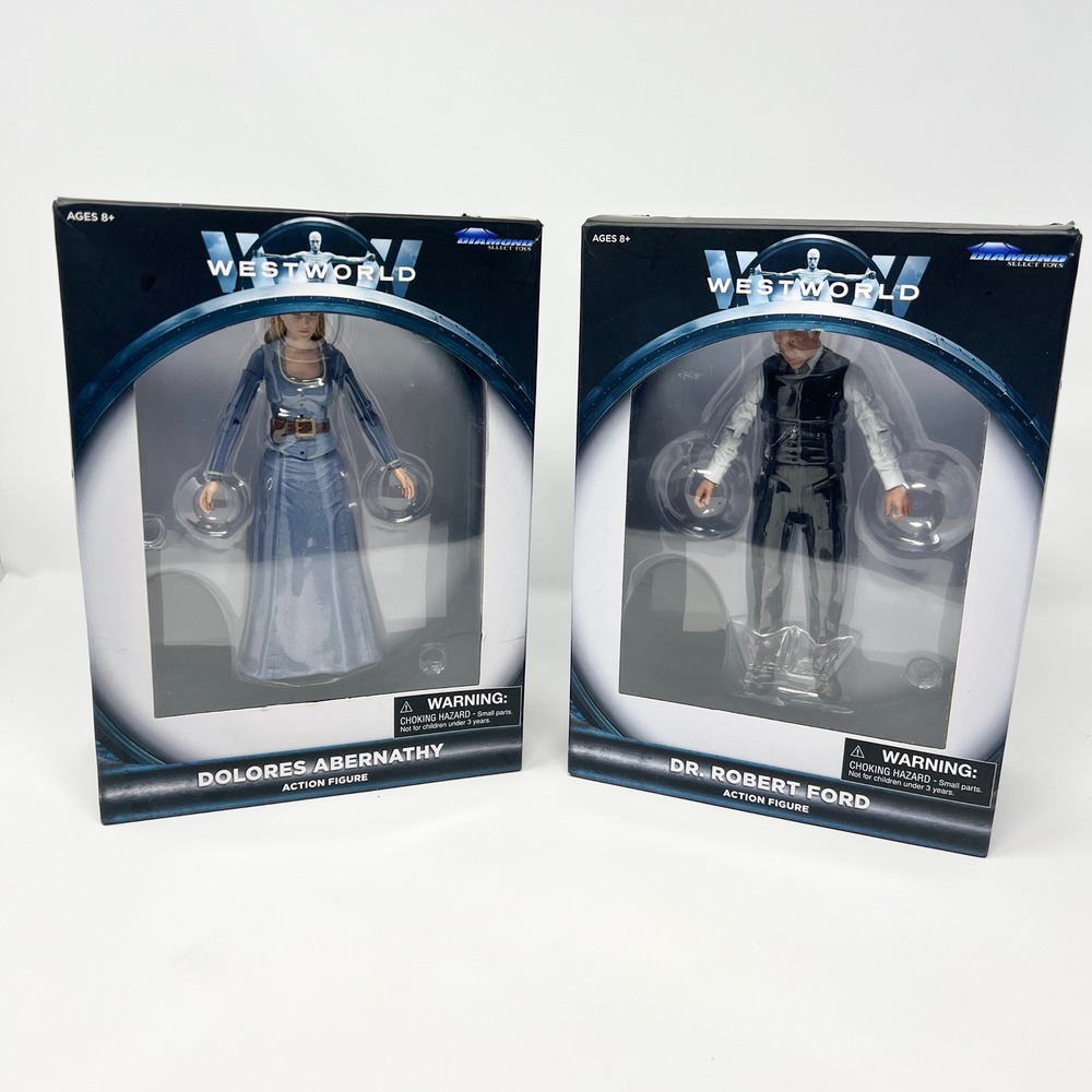 Westworld Diamond Select Toys Dolores Abernathy & Dr Robert Ford Action Figures